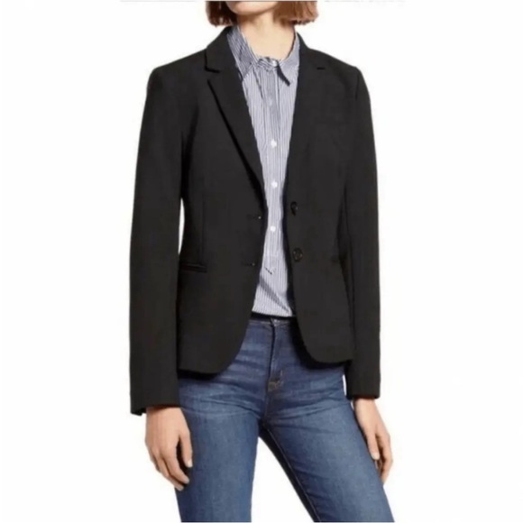 J. Crew Jackets & Blazers - J.Crew Original Schoolboy Blazer Black Double Button